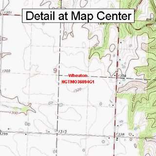  USGS Topographic Quadrangle Map   Wheaton, Missouri 