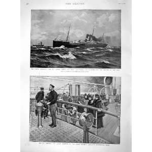   1894 Ship Berlin Mail Moor Whitehead Shooting Trophy