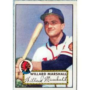  Willard Marshall 1952 Topps Card #96
