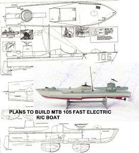 MTB 105 Model boat plan,unique design fast electric  