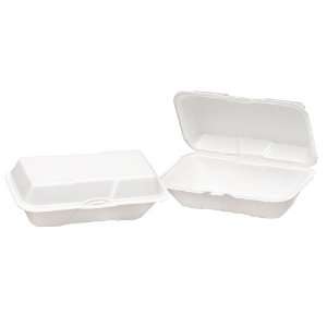   Color Medium Hogie Foam Hinged Snack Container 125 Pack (Case of 4