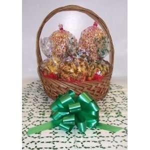 Scotts Cakes Large Peanut and Pretzel Lovers Christmas Basket with 