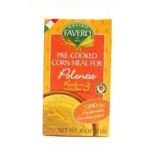 Molino Favero Pre Cooked Corn Meal 16 oz  Grocery 