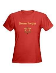 Holocaust Remembrance Womens Black T Shirt Jewish Womens Dark T 