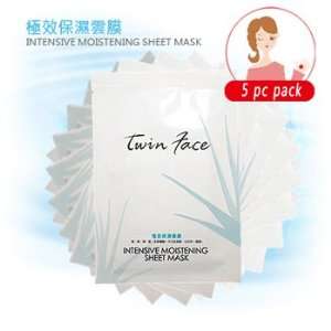  Twin Face   Intensive Moistening Facial Sheet Mask (5 