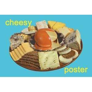   Paper poster printed on 20 x 30 stock. Cheesy Poster
