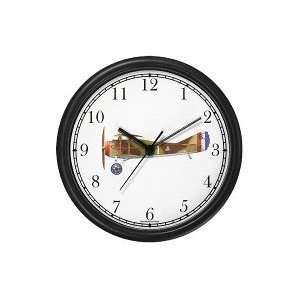  Spad XIII Biplane Green Brown   JP   Wall Clock by 