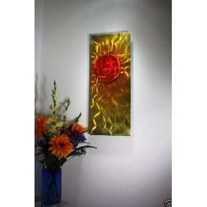 Modern Abstract Sunshine Painting on Metal Wall Decor, Design by 