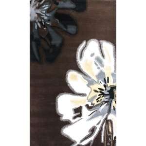  Modella Abstract Lily Rug in Brown