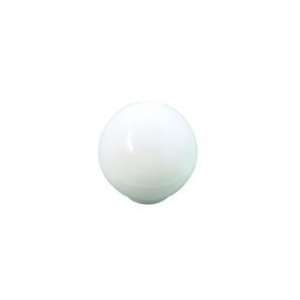    White 1 1/4 Plastic Ball Cabinet Knob Lot of 10