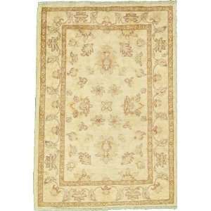    29 x 311 Ivory Hand Knotted Wool Ziegler Rug