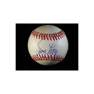  Signed Lopes, Davey National League Baseball in Blue Ink 