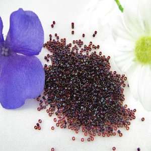  Miyuki delica seed beads 11/0 garnet lined ruby AB 8g 