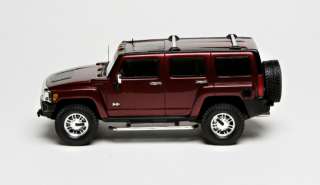 LUXURY COLLECTIBLES 2006 Hummer H3 Sonoma Red Metallic  