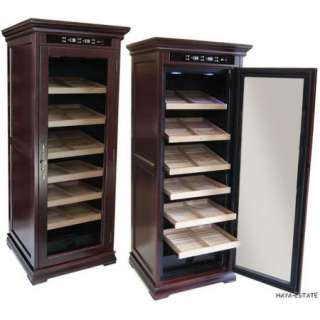 6ft Tall Remington Electronic Cigar Cabinet Humidor Holds 2000 Cigars 