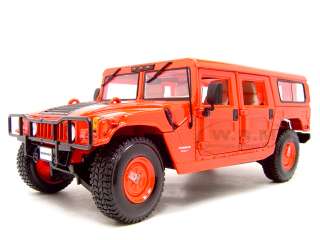 HUMMER H1 RED 118 SCALE DIECAST MODEL  