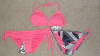 NWT Hurley Bikini swim suit 3 2 pc mix and match bottoms and tops S 