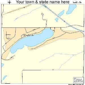  Street & Road Map of Pleasant Lake, Minnesota MN   Printed 