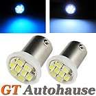 pair of Xenon White BA9S 8 SMD LED Car Interior Dome Map Lights 