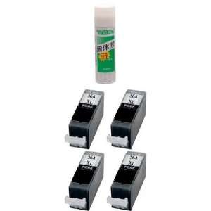  Four Photo Black Remanufactured Ink Cartridges HP 564 XL 