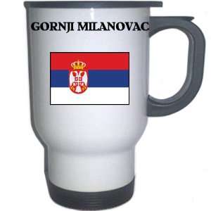  Serbia   GORNJI MILANOVAC White Stainless Steel Mug 