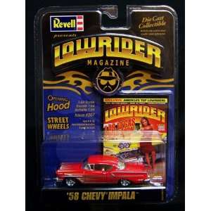 Revell Exclusive  Lowrider 58 Impala, Red, Scattered Chrome, Open 