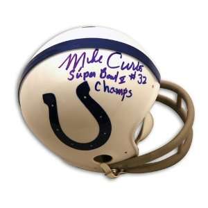  Mike Curtis Autographed/Hand Signed Baltimore Colts Mini 