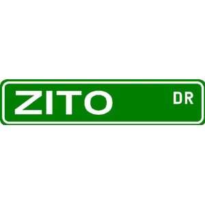 ZITO Street Sign ~ Family Lastname Sign ~ Gameroom 