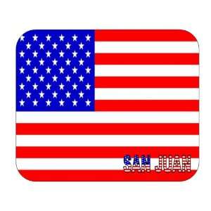  US Flag   San Juan, Texas (TX) Mouse Pad 