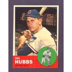  1963 Topps #15 Ken Hubbs Cubs (NM/MT) *265628 Sports 