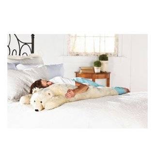 Super Soft Big Bear Hug Body Pillow with Realistic Accents, in Polar 