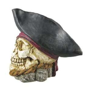    Cool Pirate Captain Human Skull Statue Figure POTC