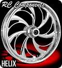 RC Components Wheel Chrome Rear Helix 17 x 6.25 Harley 09 12 FLHR FLHX 