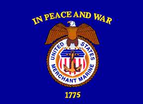 Official U.S. Merchant Marine Flag designed by the U.S. Army Institute 
