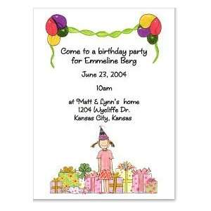  Girls Birthday Party Invitation Toys & Games