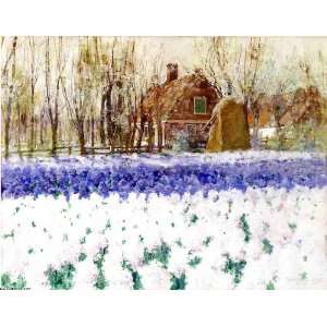   paintings   George Hitchcock   24 x 18 inches   Cottage with Hyacinths