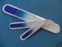 Crystal Glass nail file gift set of 3 implements files  