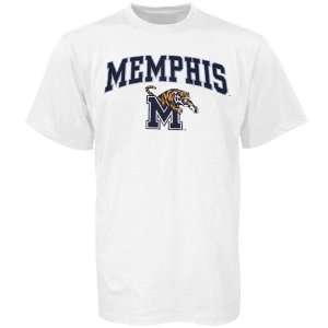  Memphis Tigers Youth White Bare Essentials T shirt Sports 