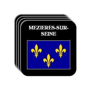 Ile de France   MEZIERES SUR SEINE Set of 4 Mini Mousepad Coasters