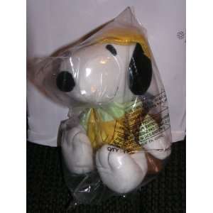  Peanuts Plush 6 Snoopy Metlife Golfer Doll with Golf Bag 