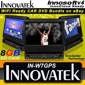 8GB Innovatek W7 GPS 7 WiFI CAR BLUETOOTH SD USB  DiVx FM WEB 