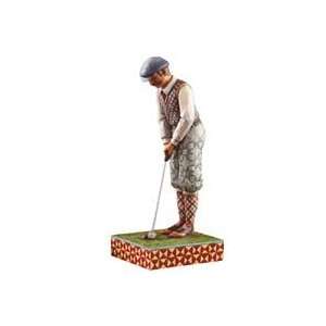  Jim Shore   Heartwood Creek   Man Golfer Putting Figurine 