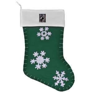 Felt Christmas Stocking Green POWMIA All Gave Some Some Gave All US 