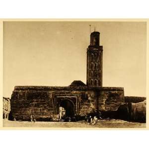  1924 Meknes Mosque Morocco Architecture Photogravure 