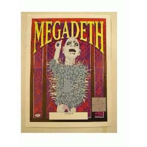  Megadeth Poster On Tour Megadeath 