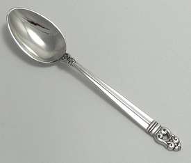 International Sterling Silver Demitasse Spoon Royal Danish Pattern 4 1 