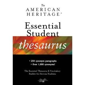  American Heritage Essential Student Thesaurus, Second 