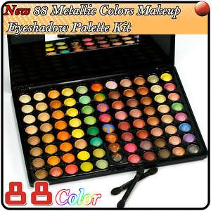 88 Color Metallic Colors Makeup Eyeshadow Palette Kit  