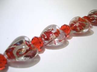 Heart shape bead measure approximate 18mm, roundell bead 8mm. Heart 
