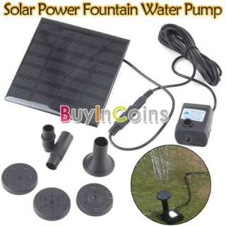 Solar Power Fountain Pool Water Pump Submersible Garden Plants 